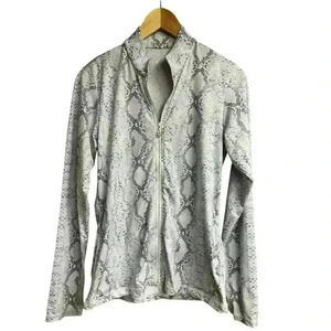 SOFIBELLA NWOT UV Feather Womens Anaconda Print Full Zip Tennis Jacket Size M